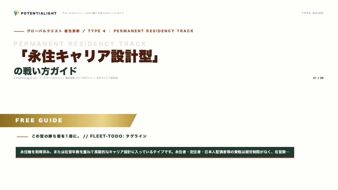 永住キャリア設計型の戦い方ガイド 表紙
