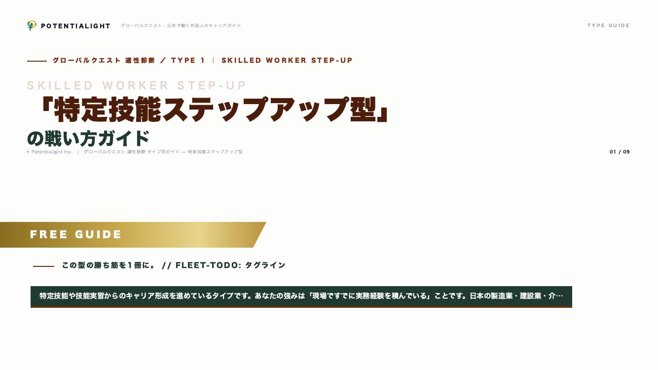 特定技能ステップアップ型の戦い方ガイド 表紙